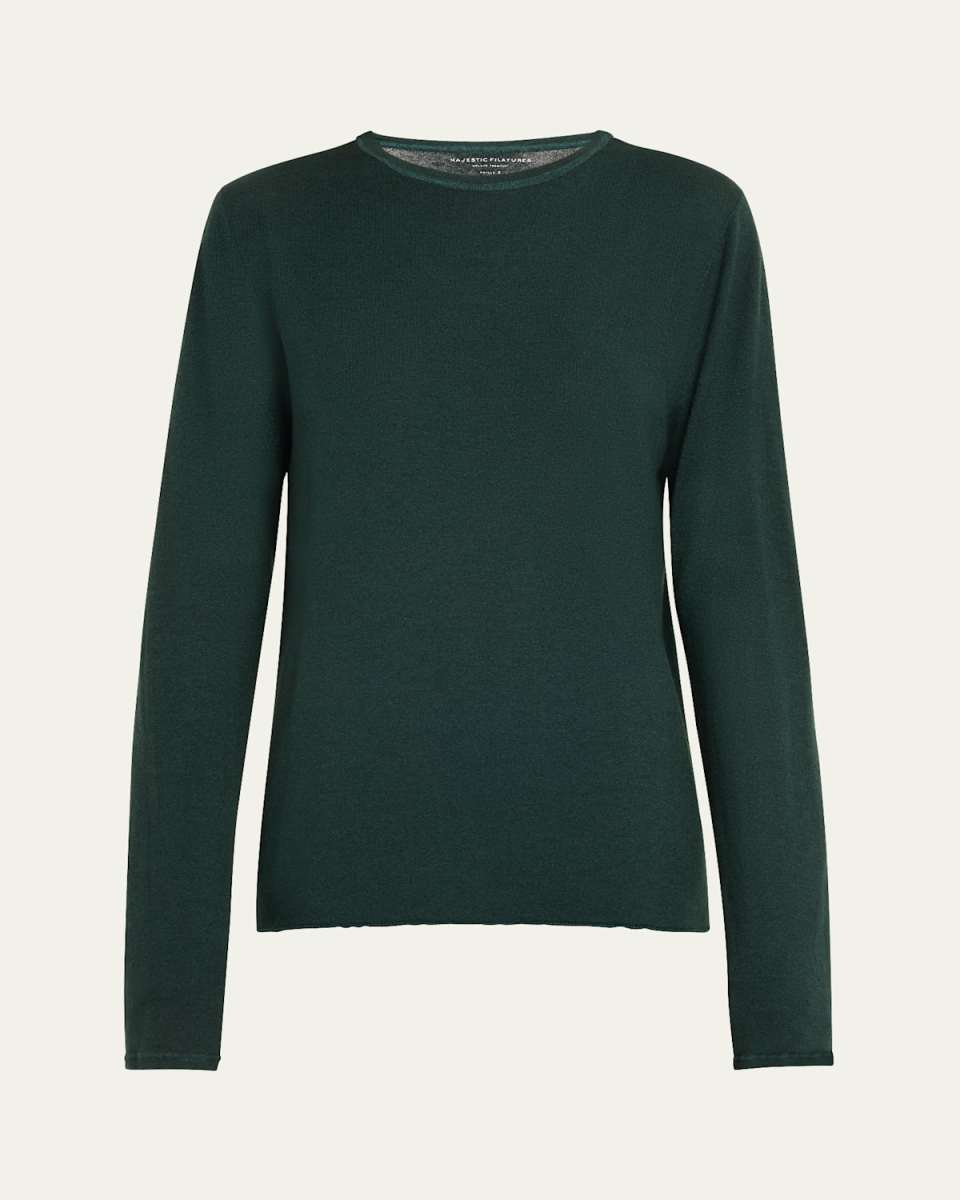 Machine Washable Cashmere Crewneck Pullover